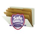Smead File Folder End Tab, Gray/Green, PK10 29820